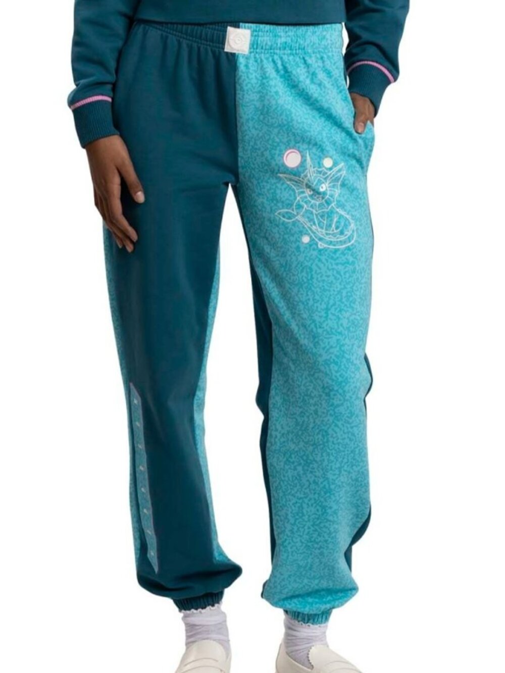 Eeevee Evolutions Vaporeon Sweatpants and Crop Sweatshirt Sweatsuit Set - Picture 2 of 11